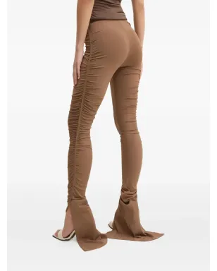 Rick Owens Lilies シャーリング入りスプリットヘムパンツ - サムネイル4