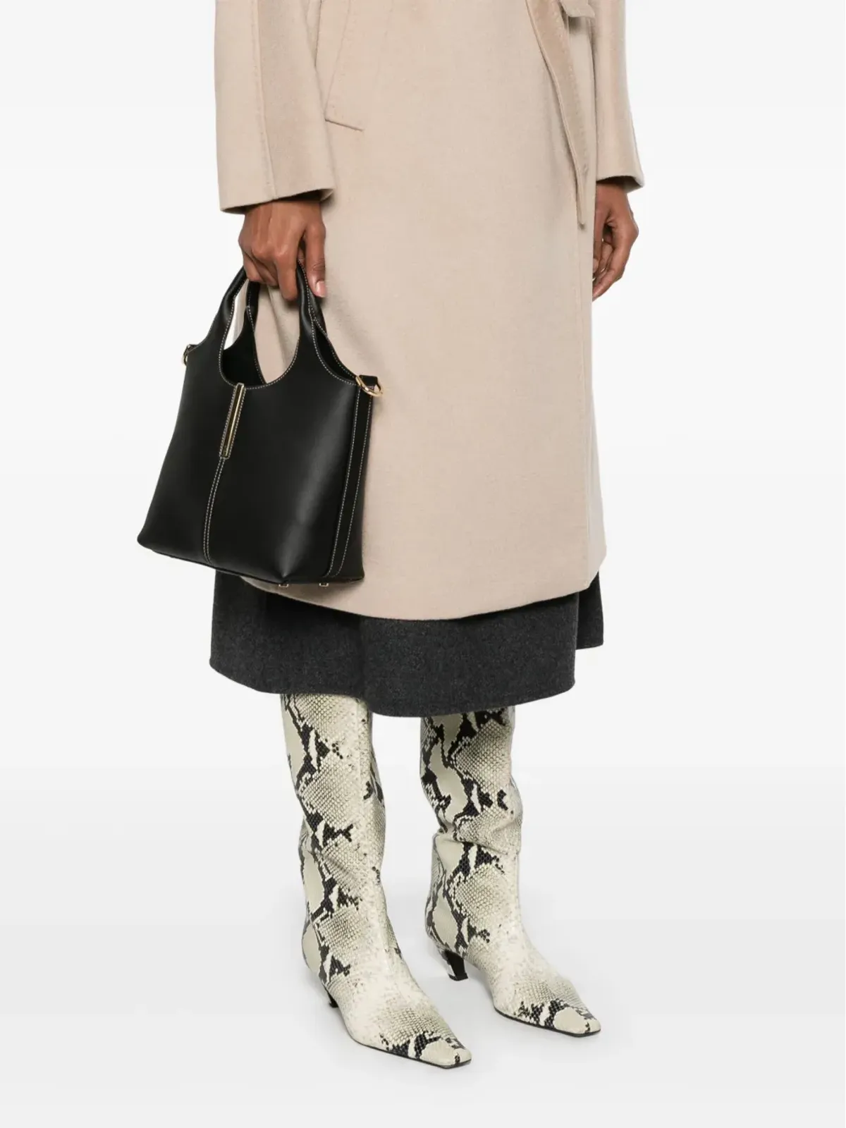 Tod's ミニ レザー トート バッグ - 画像2