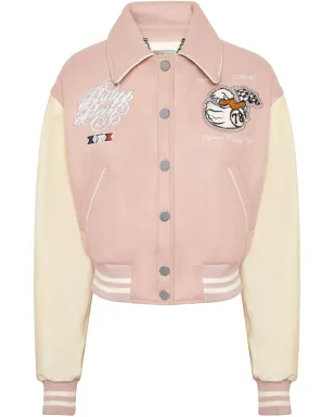Philipp Plein コレッジPP ダック ボンバー ジャケット - ピンク - サムネイル1