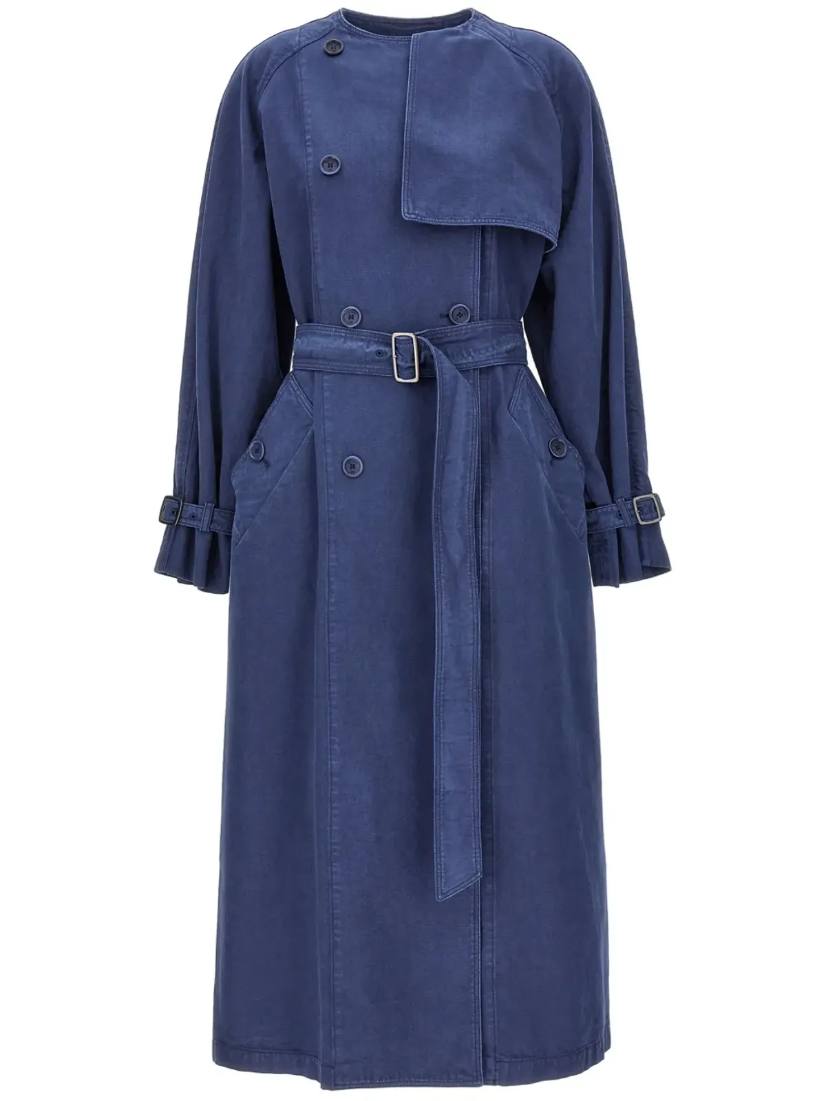 Max Mara Calao トレンチコート ブルー - 画像1