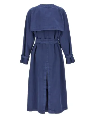 Max Mara Calao トレンチコート ブルー - サムネイル2