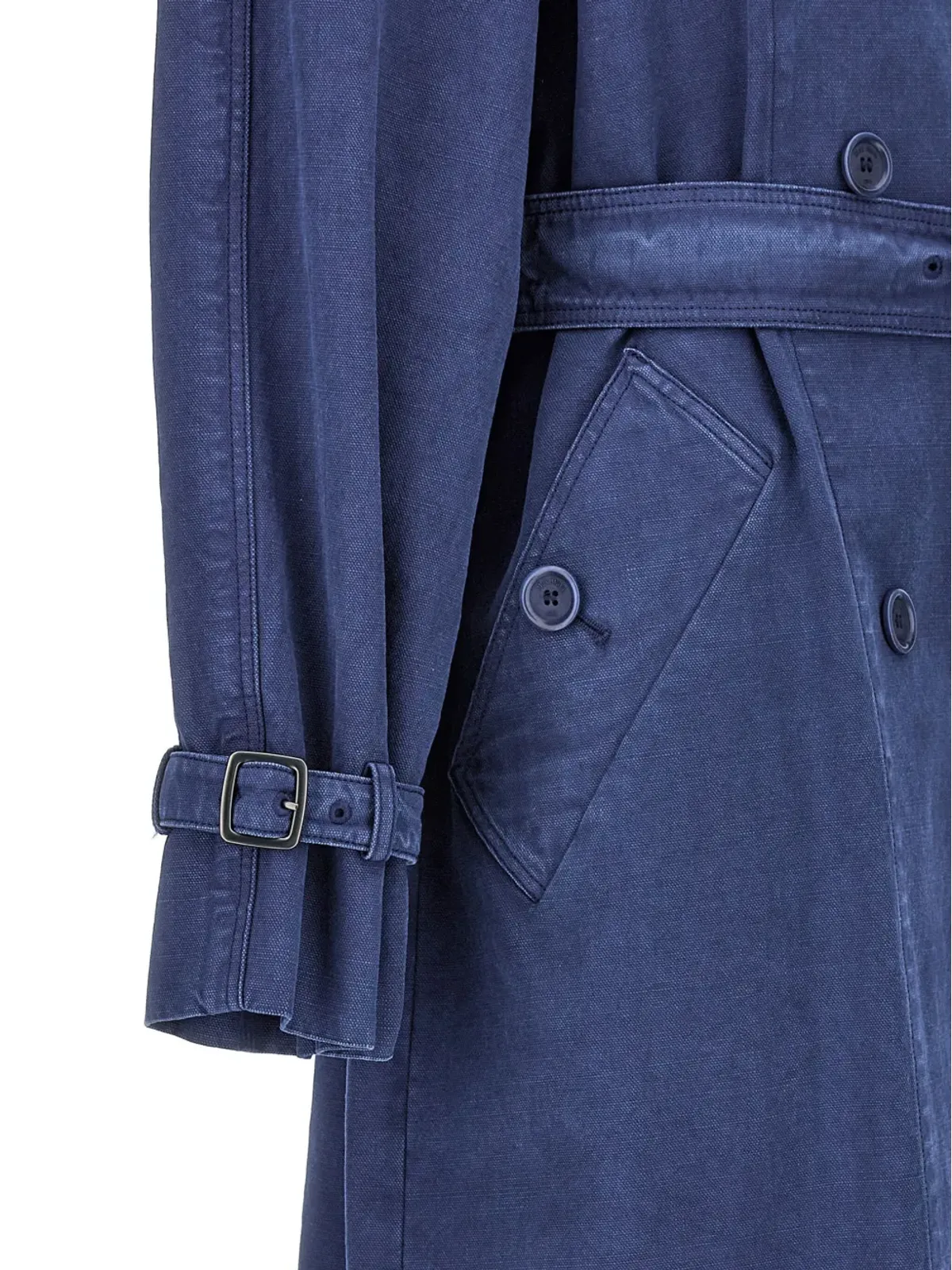 Max Mara Calao トレンチコート ブルー - 画像4