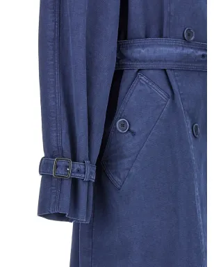 Max Mara Calao トレンチコート ブルー - サムネイル4