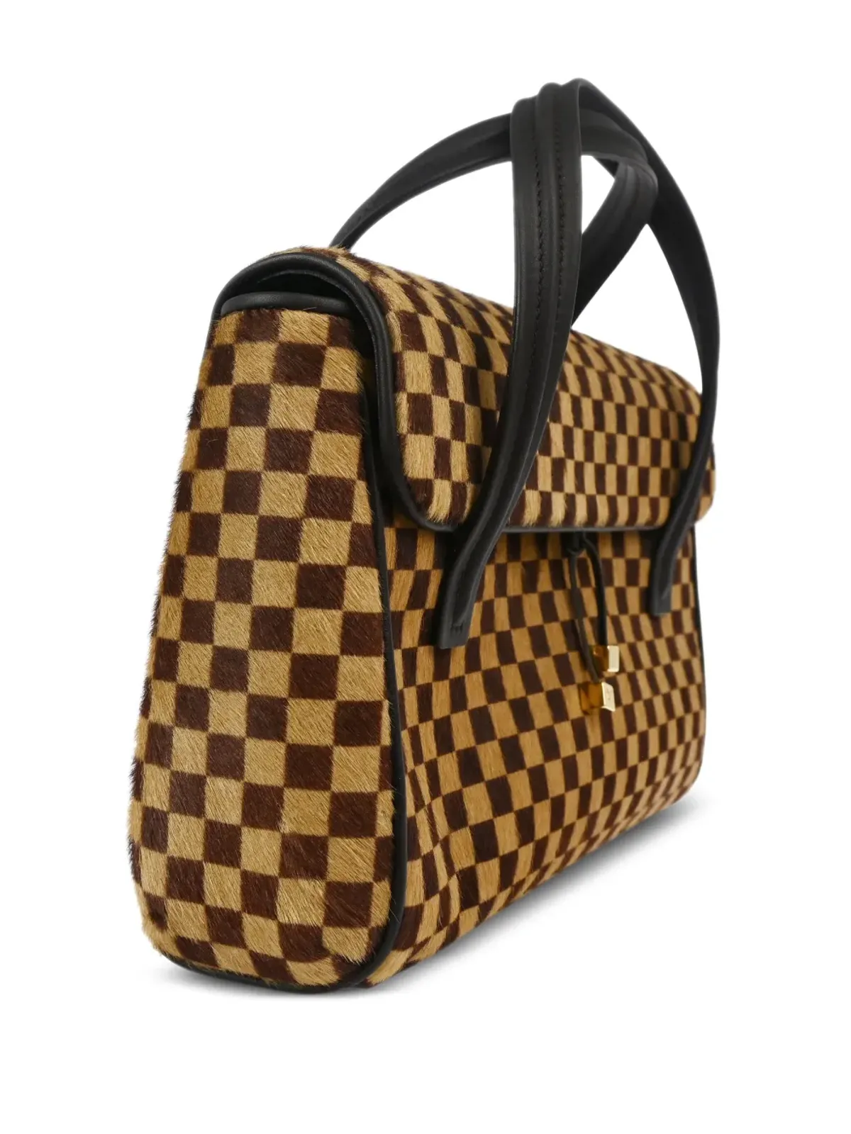 ビンテージ Louis Vuitton ライオン ハンドバッグ ブラウン - 画像3