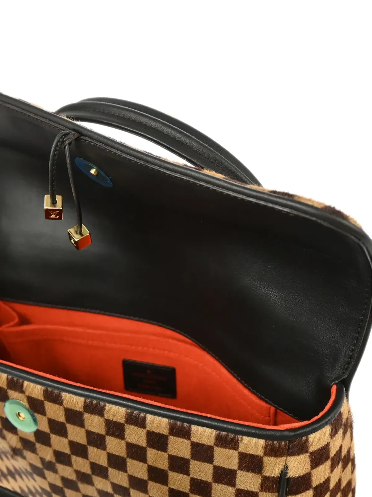 ビンテージ Louis Vuitton ライオン ハンドバッグ ブラウン - 画像4