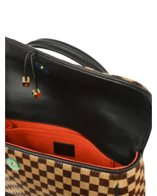 ビンテージ Louis Vuitton ライオン ハンドバッグ ブラウン - サムネイル4