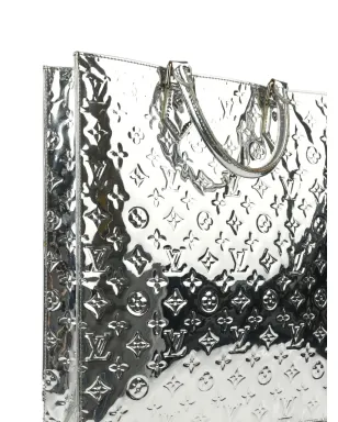 Louis Vuitton ビンテージ Sac Plat ハンドバッグ シルバー - サムネイル3