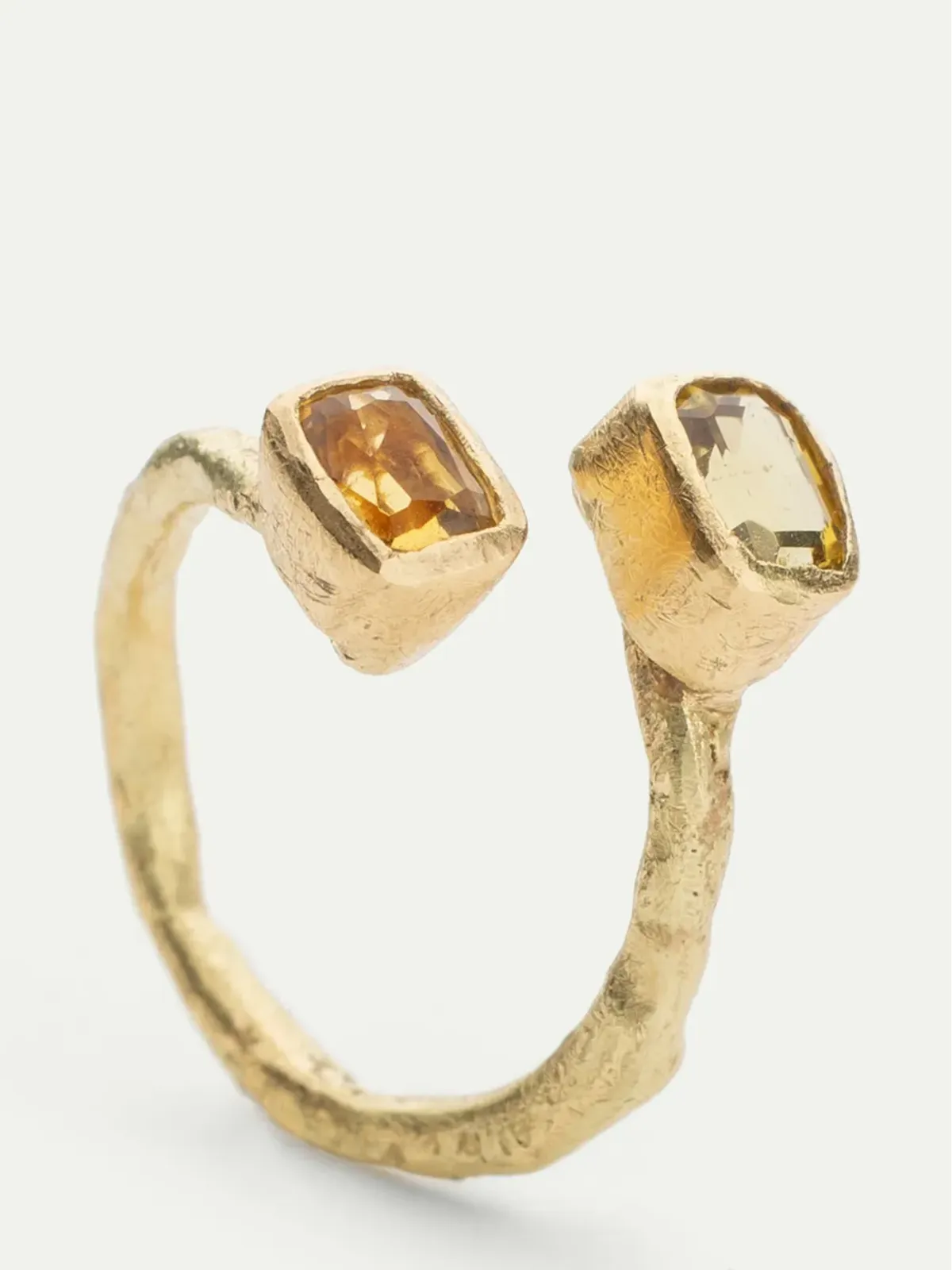 DISA ALLSOPP 18K イエローゴールド ダブルシトリンリング - 画像2