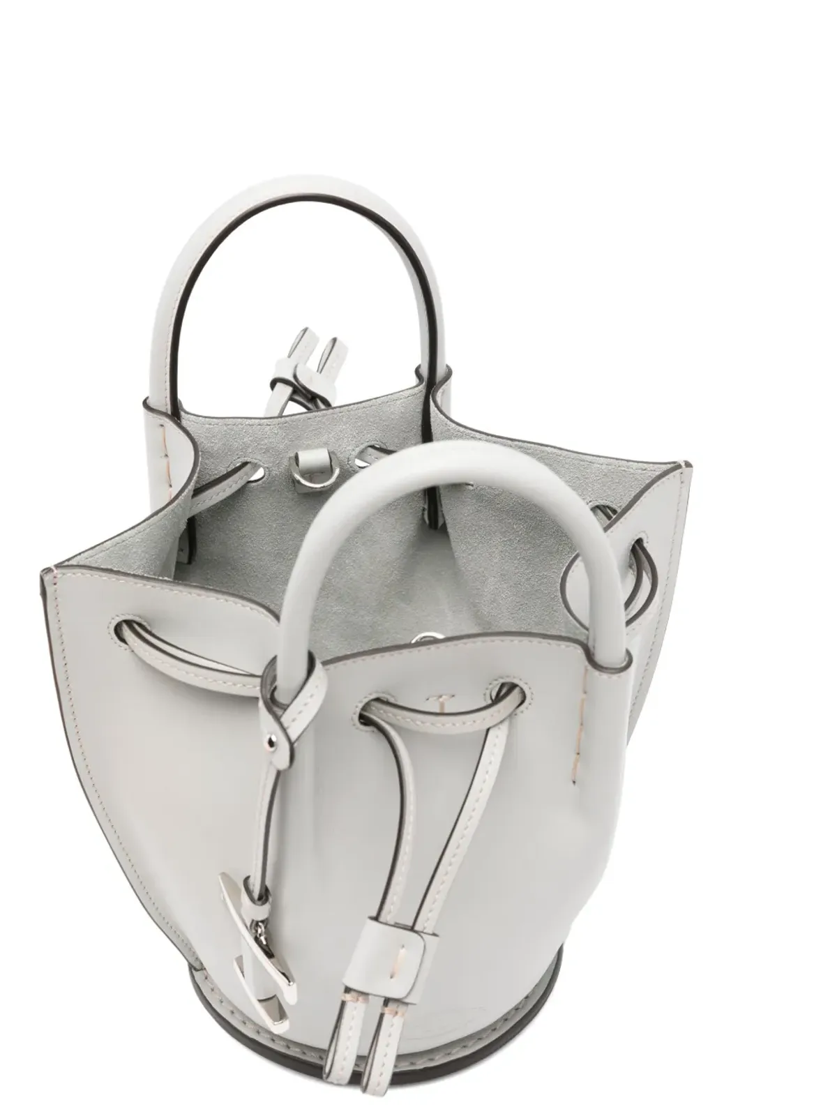 Tod's ミニ ロゴチャーム バケットバッグ - グレー - 画像5