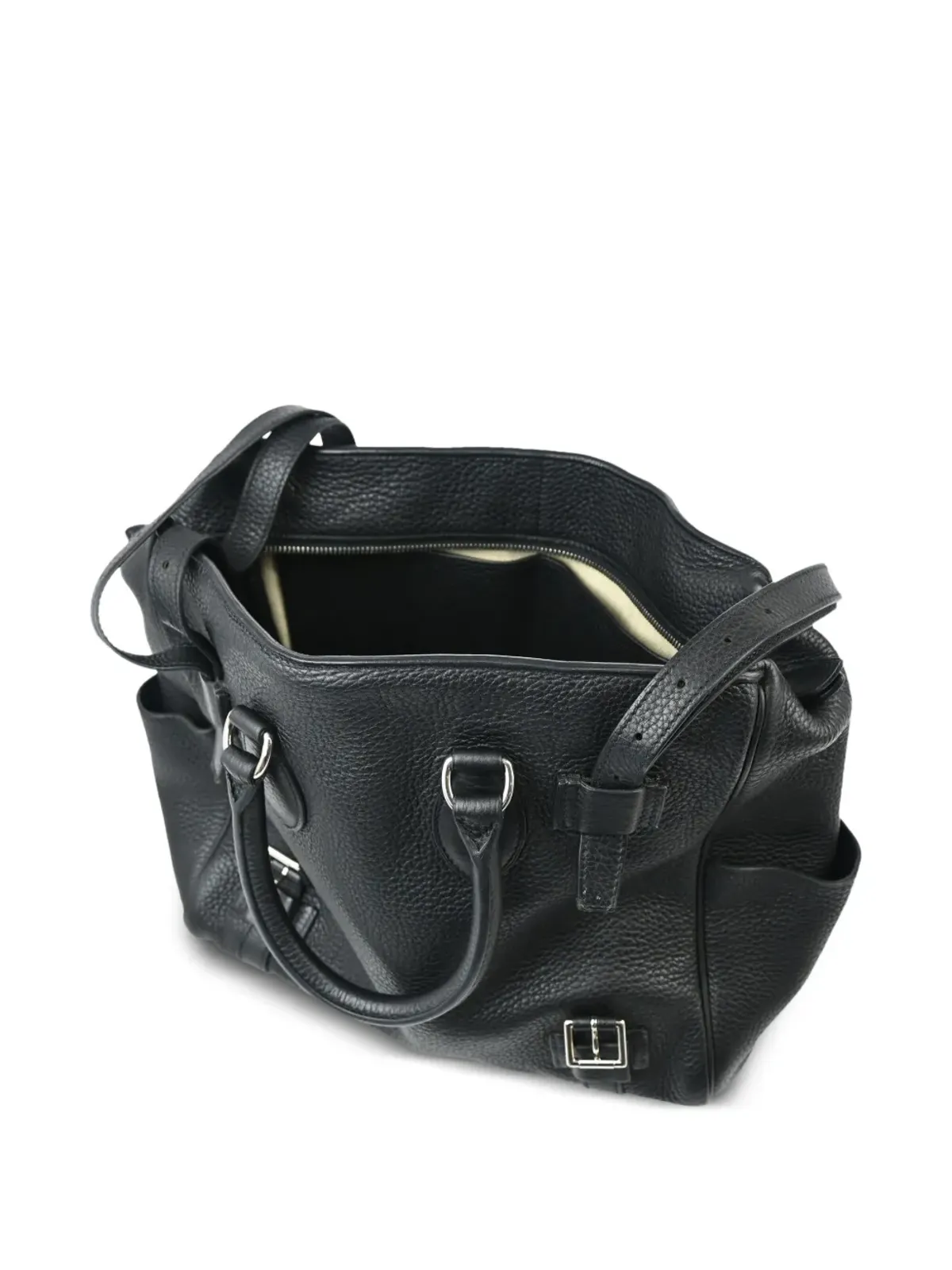 Hermès ビンテージ 2008 Pursangle 31 ハンドバッグ - ブラック - 画像4