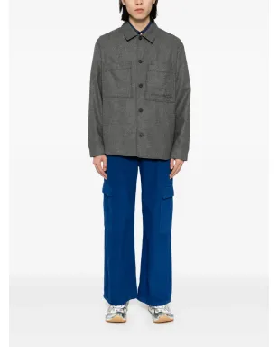 Maison Kitsuné フランネルシャツジャケット - グレー - サムネイル2
