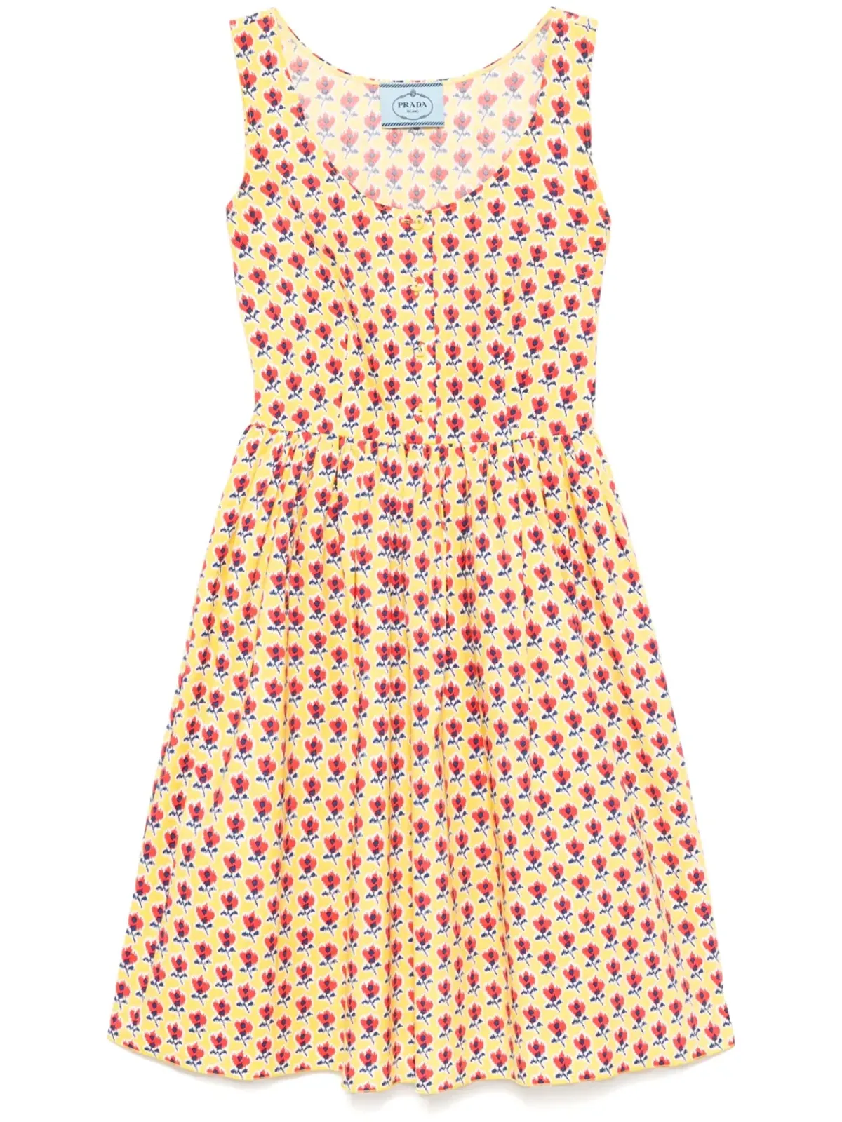 Prada ビンテージ 花柄プリントワンピース - 画像1