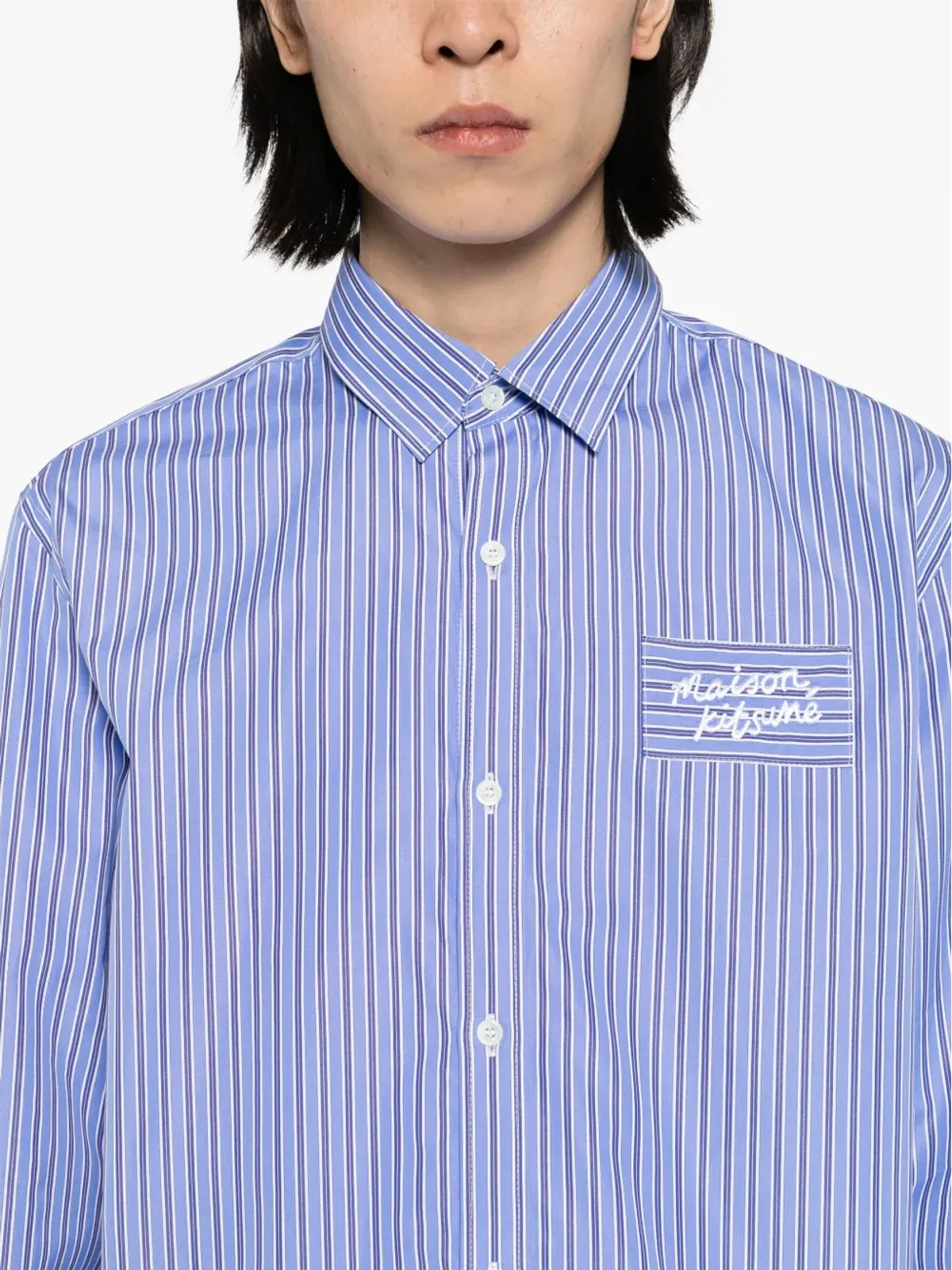Maison Kitsuné ストライプシャツ - 画像5
