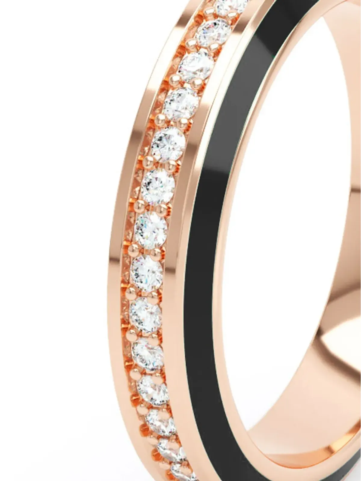 LOEV 18K recycled rose gold エタニティダイヤモンドリング - ピンク - 画像2