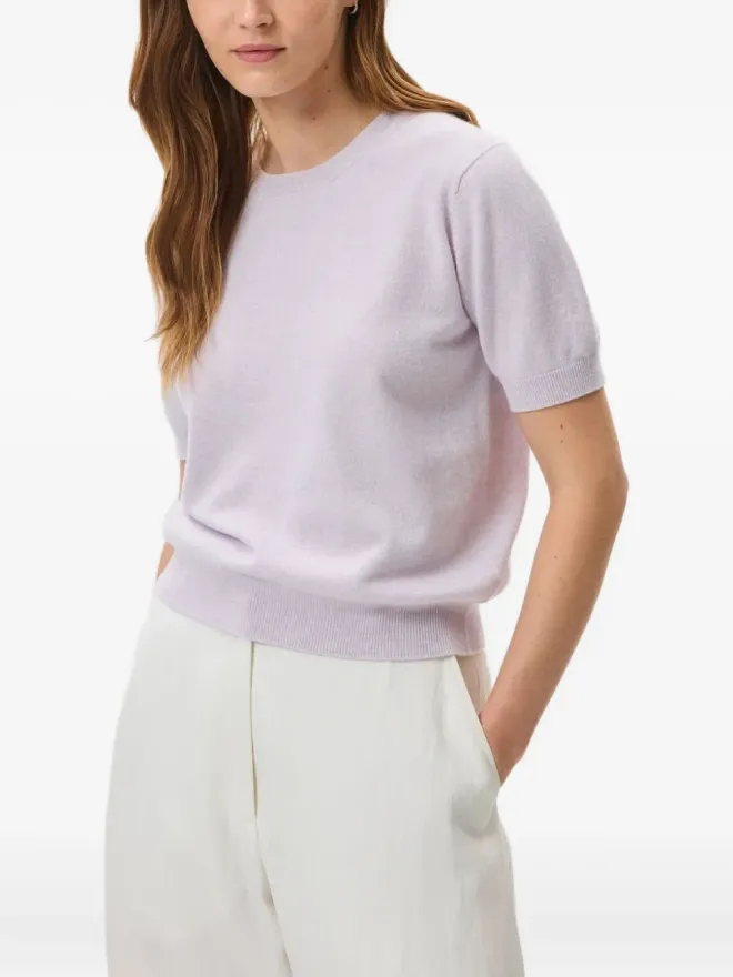 Johnstons of Elgin Johnstons of Elgin 半袖カシミヤセーター - Purpleの商品画像