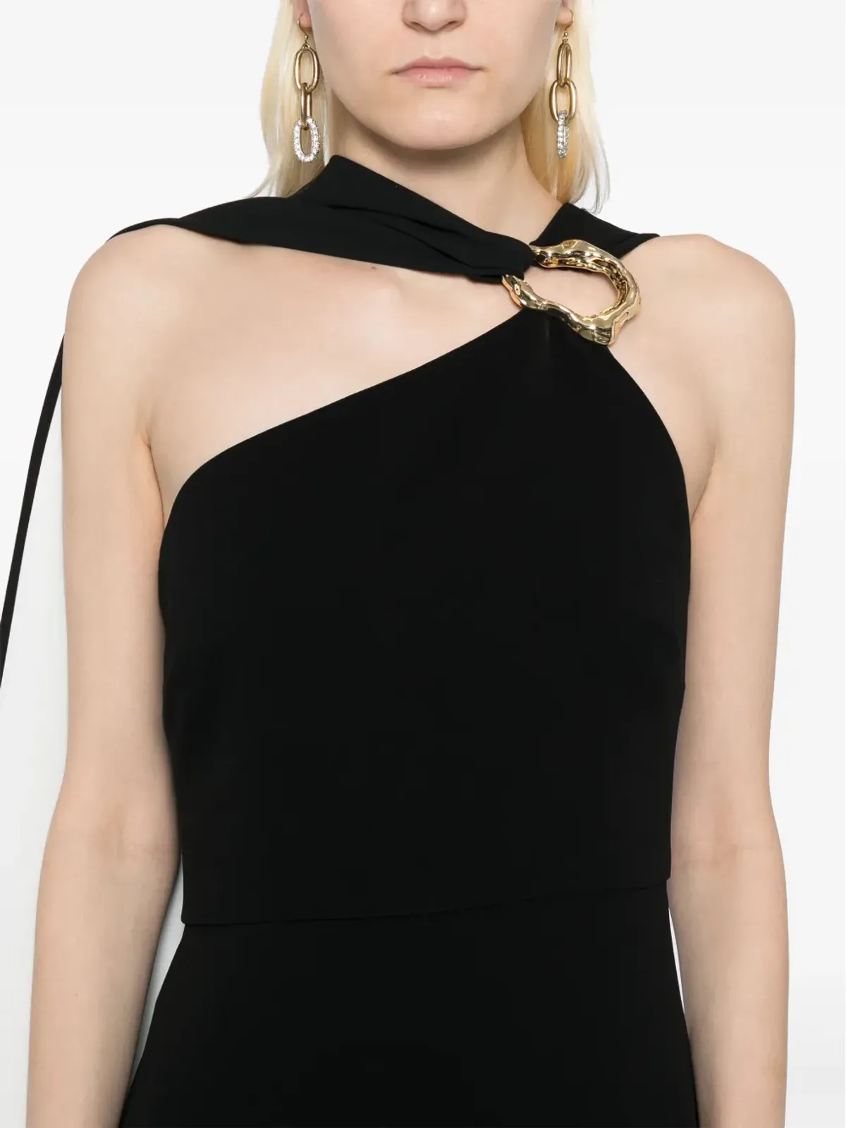Roland Mouret アシンメトリックエンベリッシュドレス - 画像5