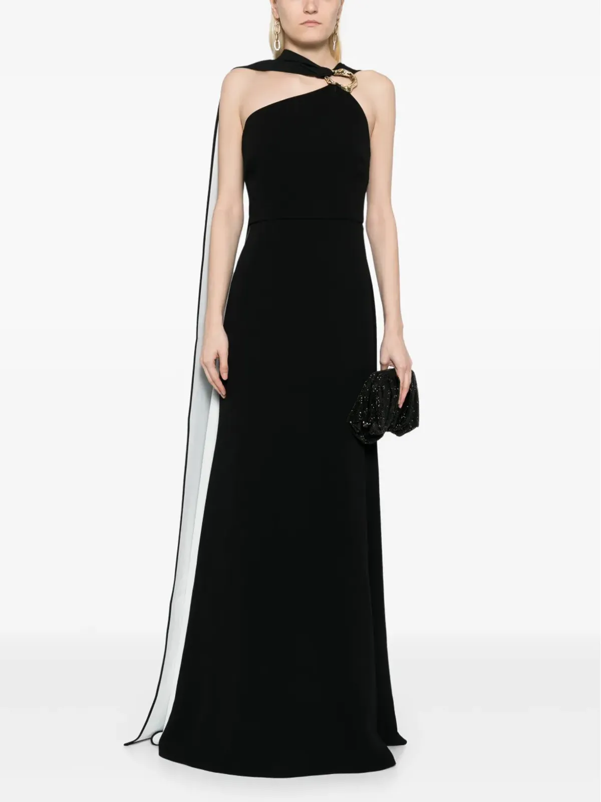 Roland Mouret アシンメトリックエンベリッシュドレス - 画像2