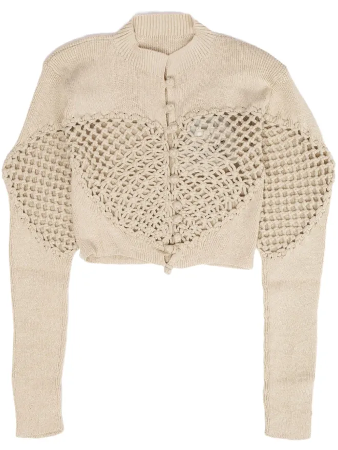 ISA BOULDER Isa Boulder Court cardigan - Neutralsの商品画像