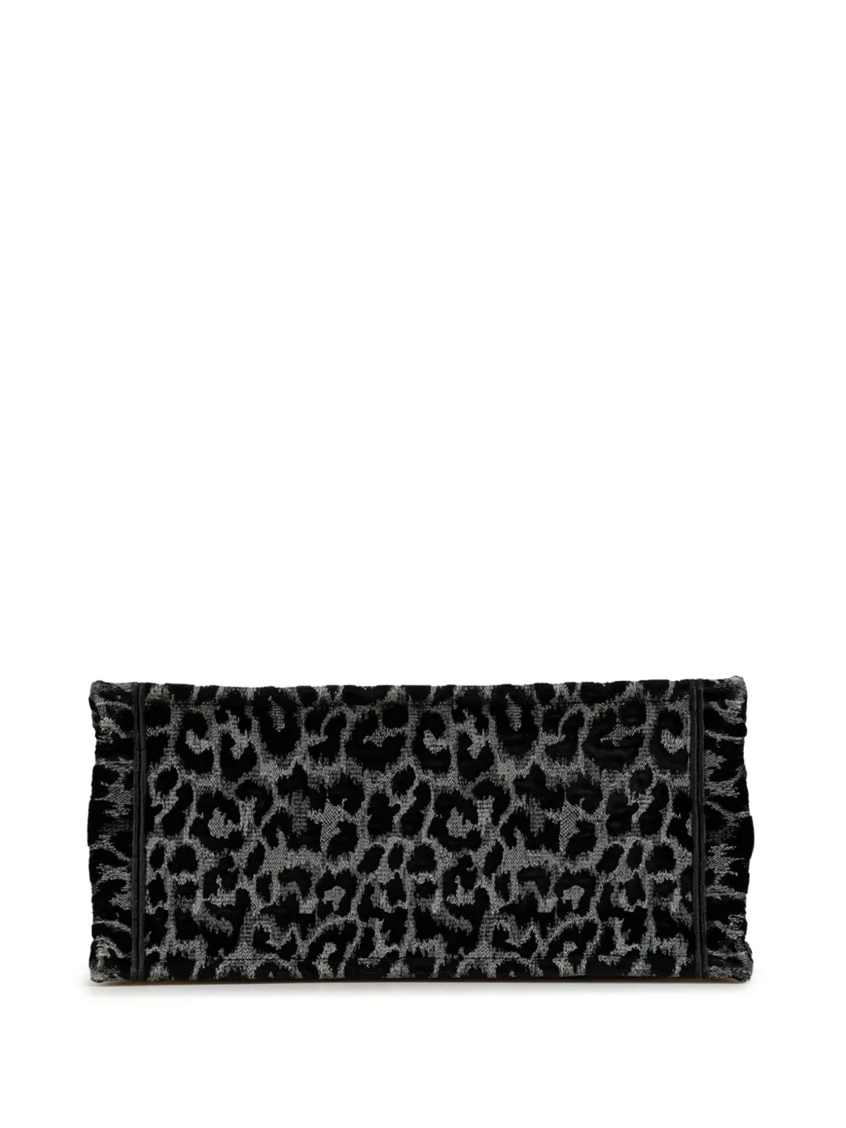 Christian Dior ビンテージ 2021年 ミディアム刺繍入りキャンバス レオパード柄 ミッザ ブックトートバッグ - ブラック - 画像4