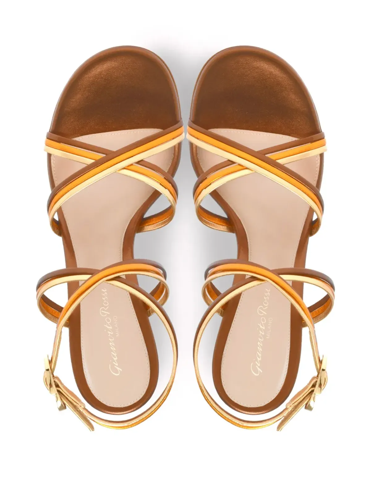 Gianvito Rossi Calissa サンダル ブラウン - 画像4