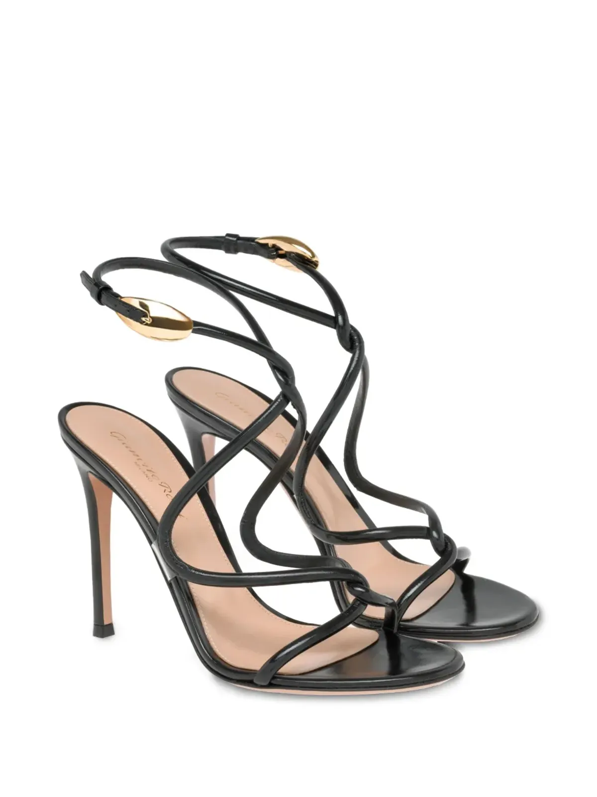 Gianvito Rossi 105mm マンバ サンダル ブラック - 画像2