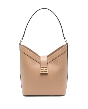 Elisabetta Franchi ロゴバックル ショルダーバッグ - ニュートラルカラー - サムネイル1