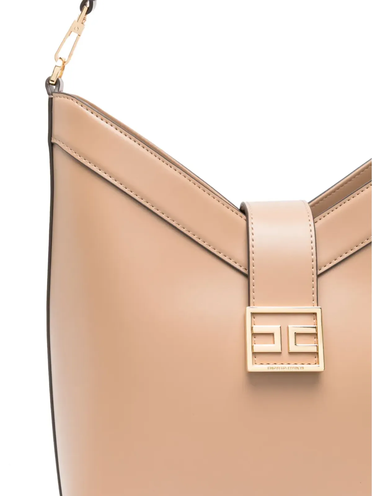 Elisabetta Franchi ロゴバックル ショルダーバッグ - ニュートラルカラー - 画像4