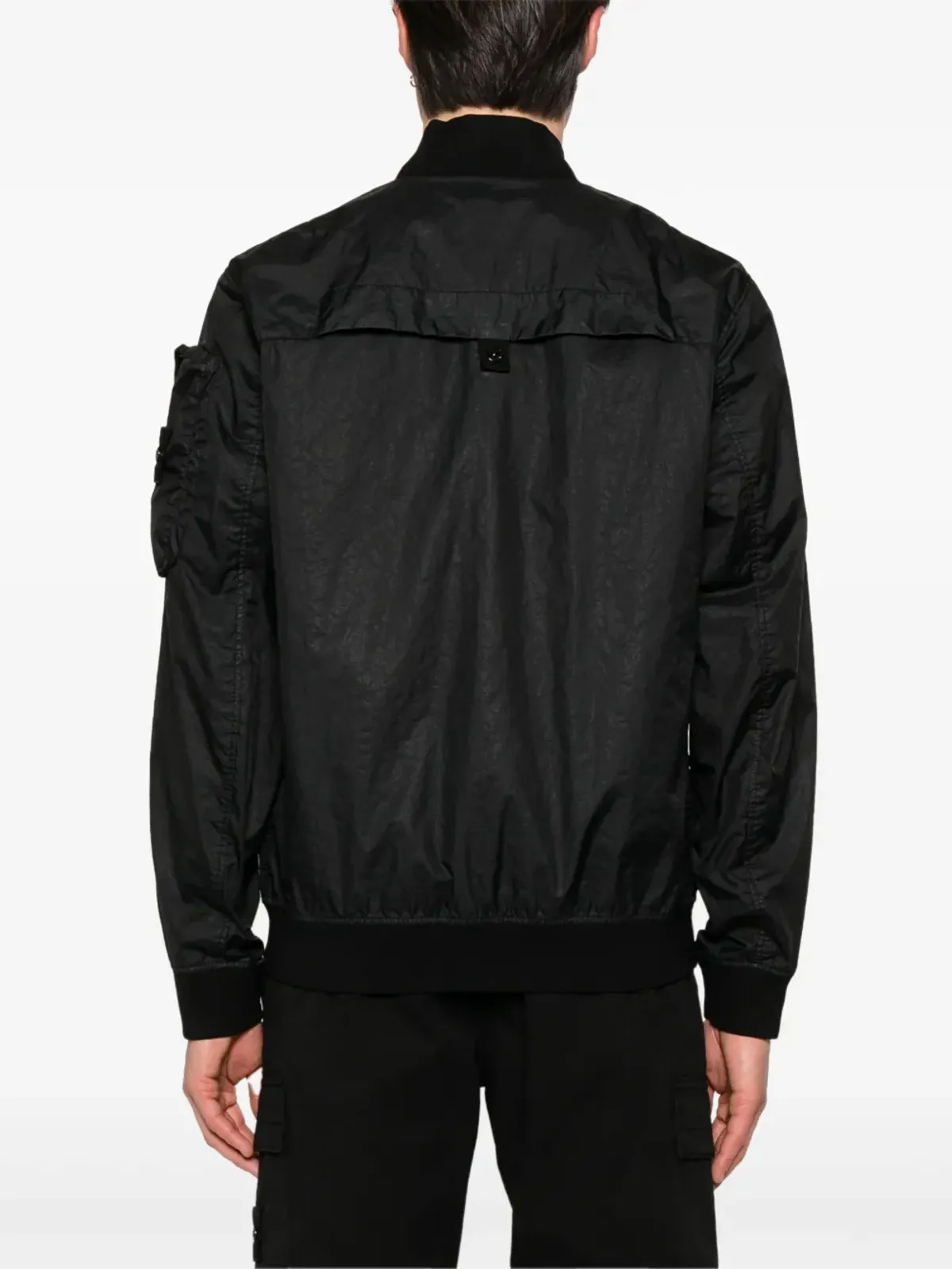 Stone Island ロゴパッチ ボンバージャケット - ブラック - 画像4