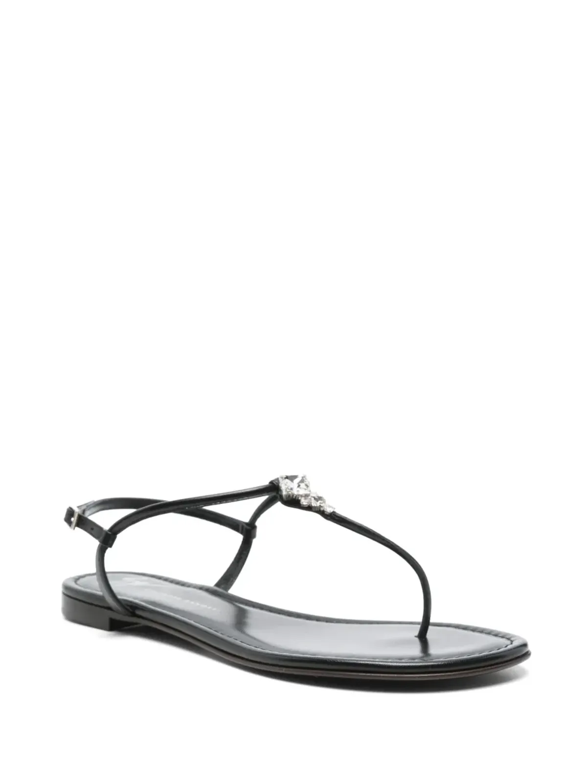 Giuseppe Zanotti Anyelle フラットサンダル ブラック - 画像2