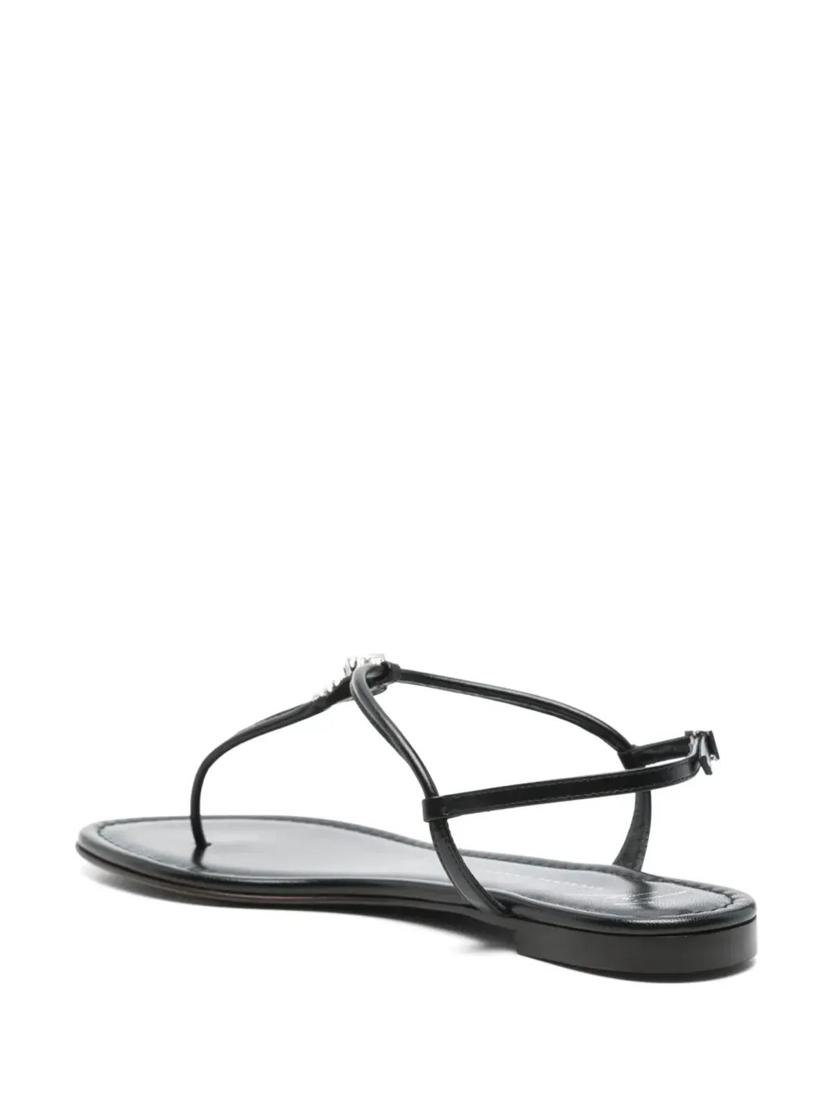 Giuseppe Zanotti Anyelle フラットサンダル ブラック - 画像3