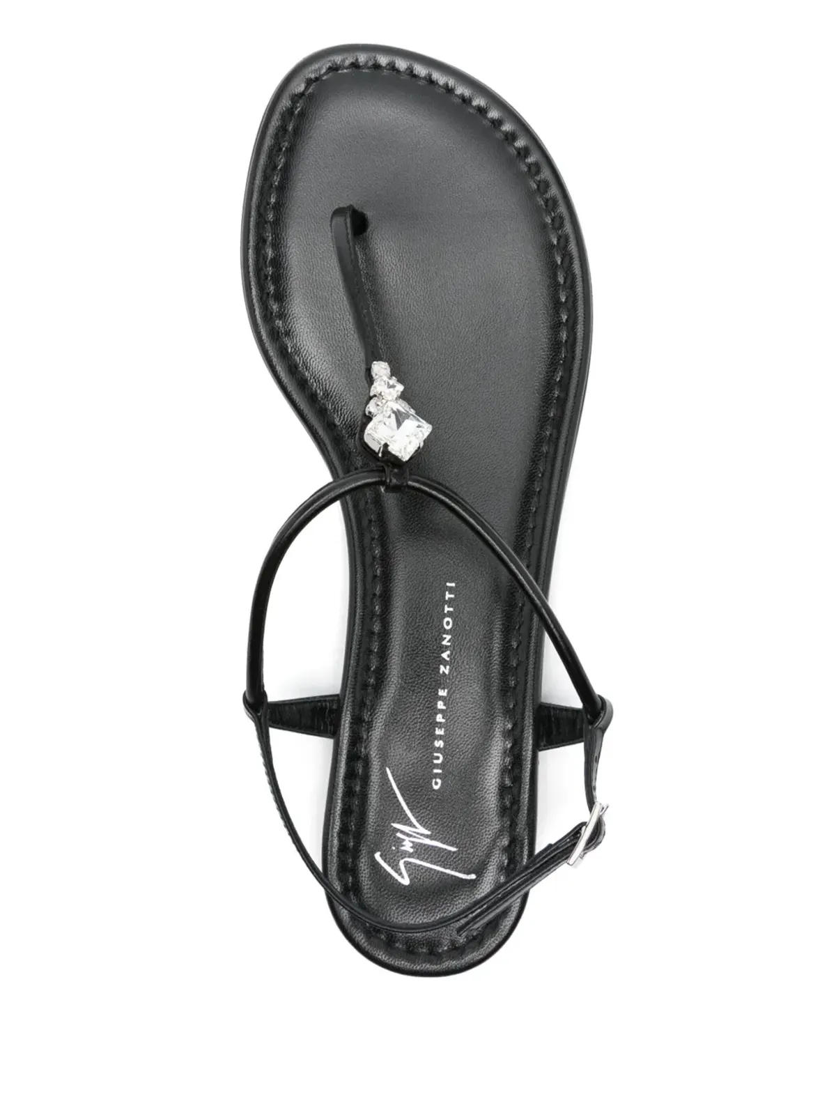Giuseppe Zanotti Anyelle フラットサンダル ブラック - 画像4