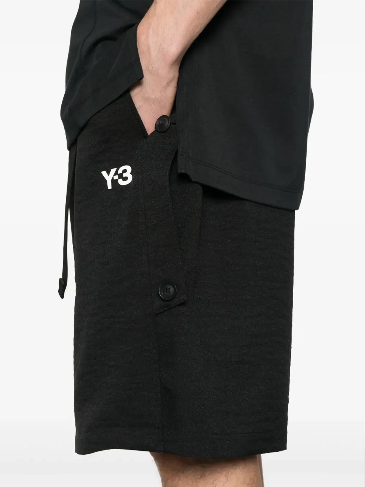 Y-3 スポーツユニフォームショーツ ブラック - 画像5