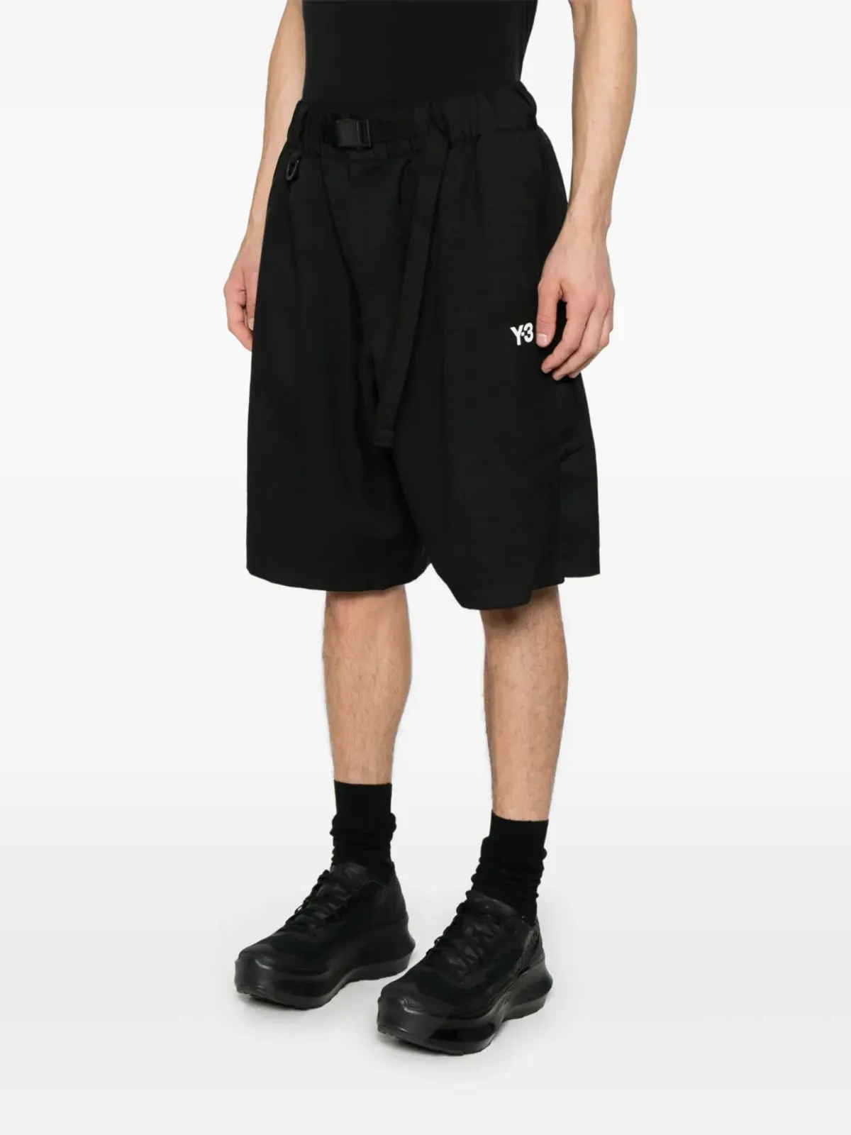 Y-3 スポーツユニフォームショーツ ブラック - 画像3