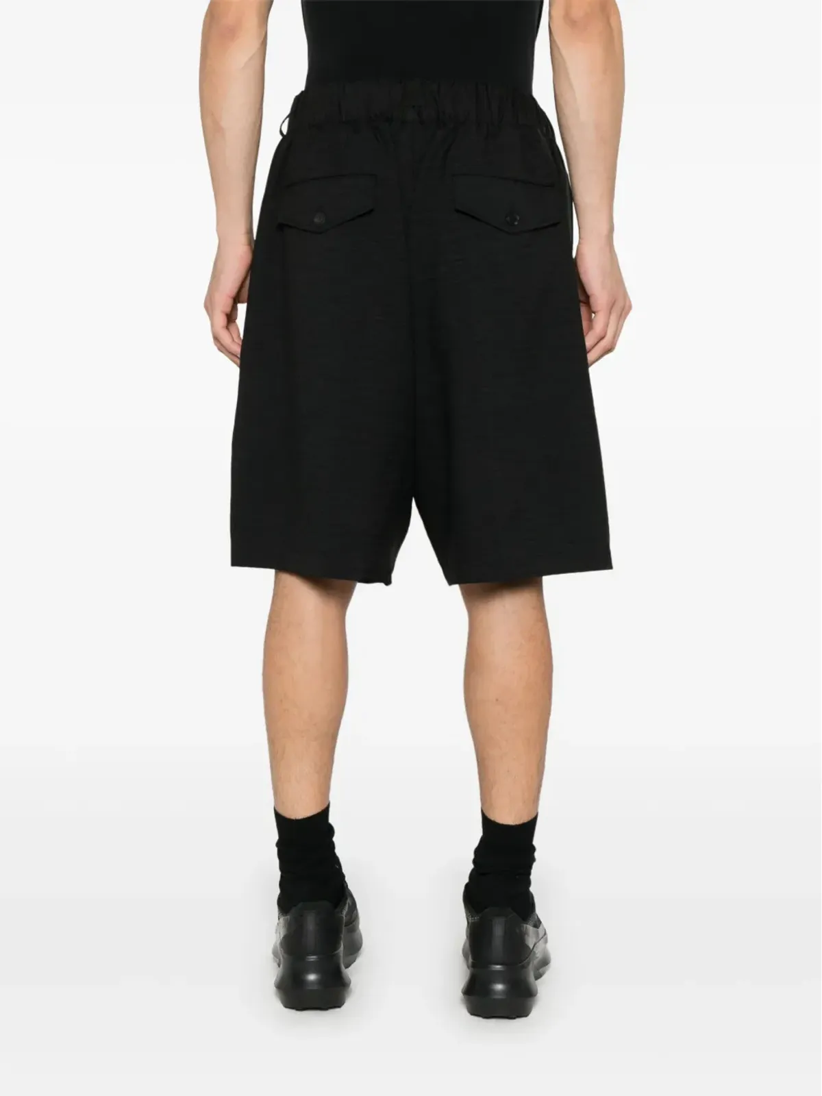 Y-3 スポーツユニフォームショーツ ブラック - 画像4