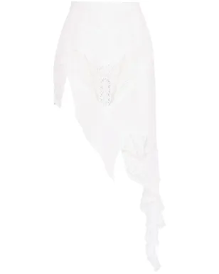 Amir Slama x Jade Picon アシンメトリースカート - White - サムネイル1