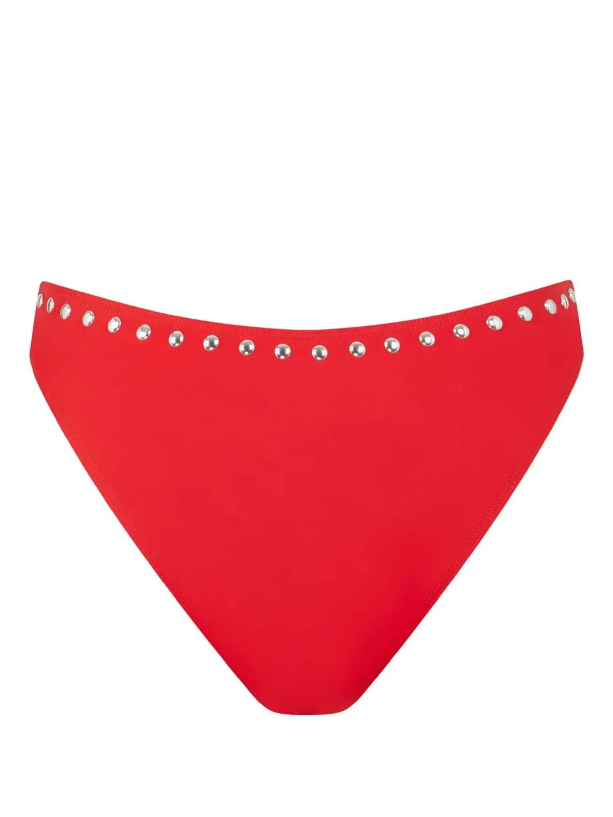 Let's Swim スタッズ付きビキニボトム レッド - 画像2