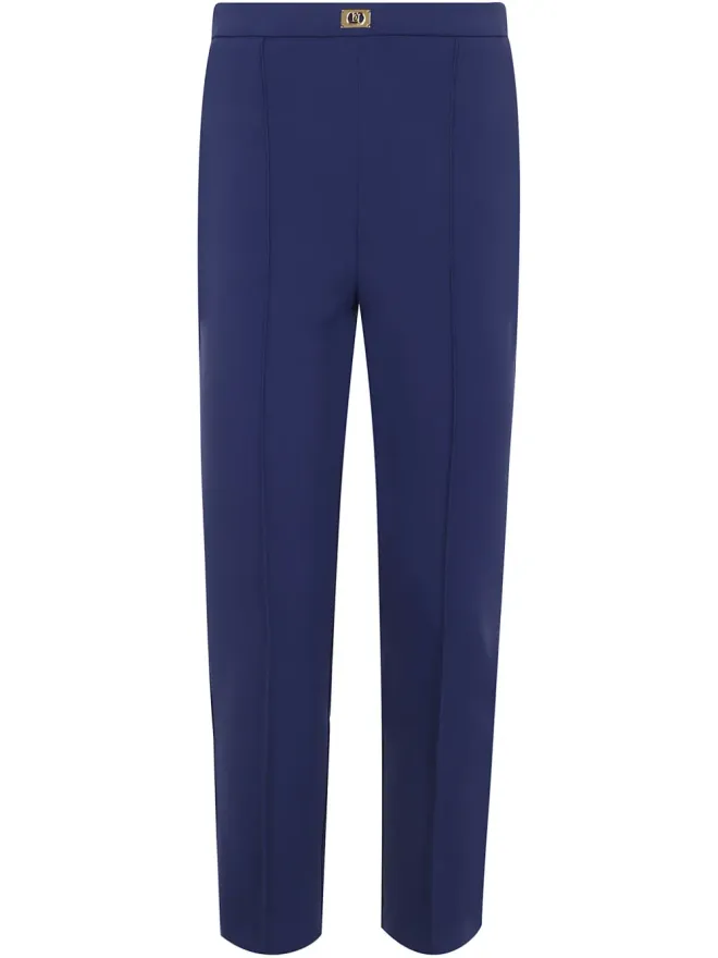 Elisabetta Franchi Elisabetta Franchi ロゴプレートパンツ ブルーの商品画像