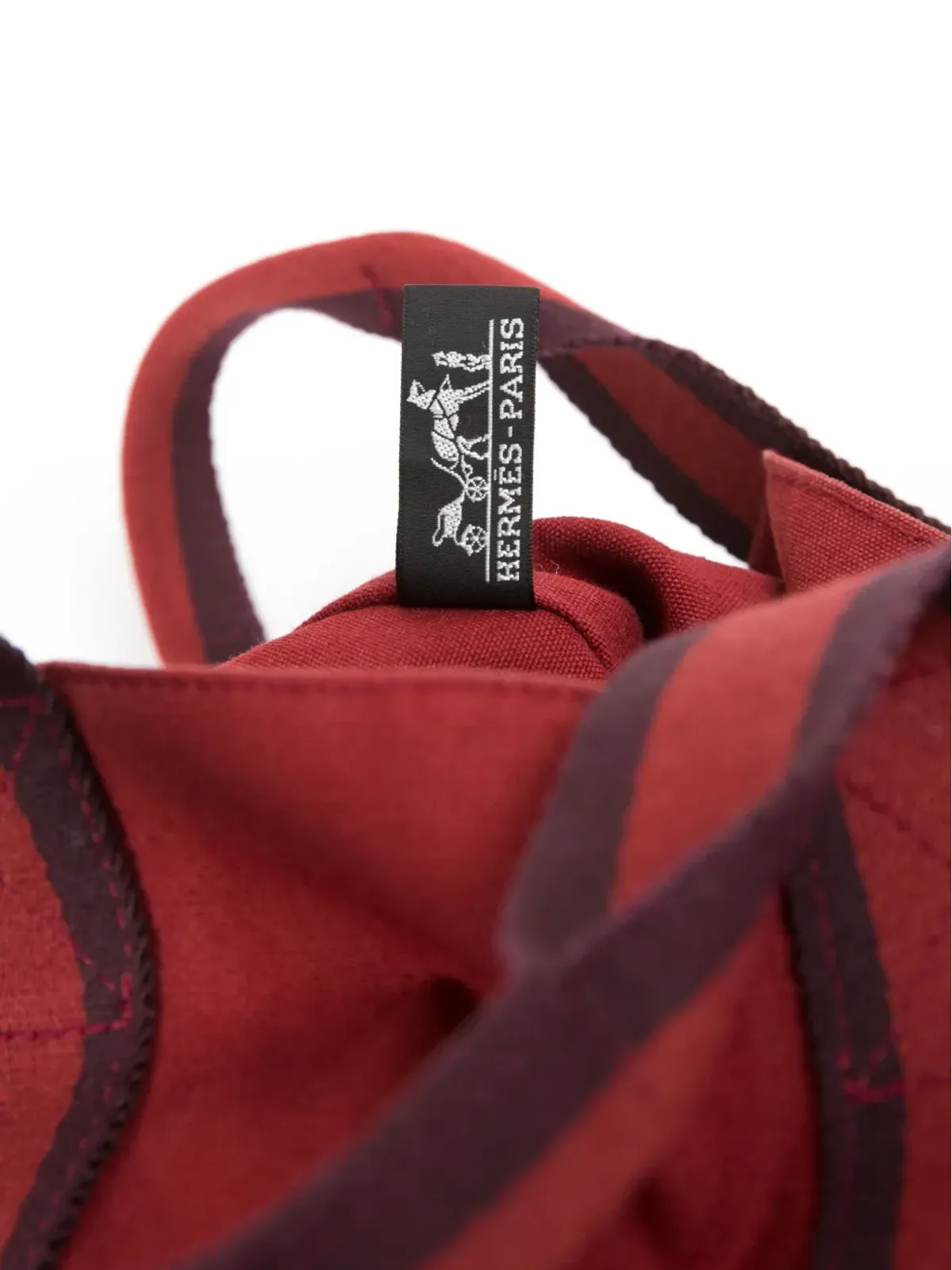 Hermès ビンテージ 1980年代 ロング Toto トートバッグ - 赤 - 画像5