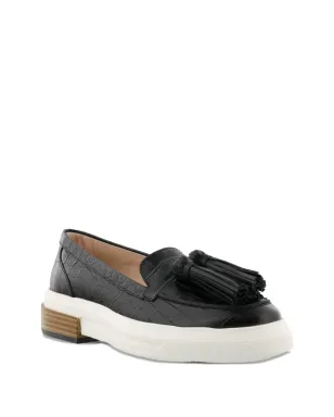 Tod's クロコダイル型押し ローファー - ブラック - サムネイル2