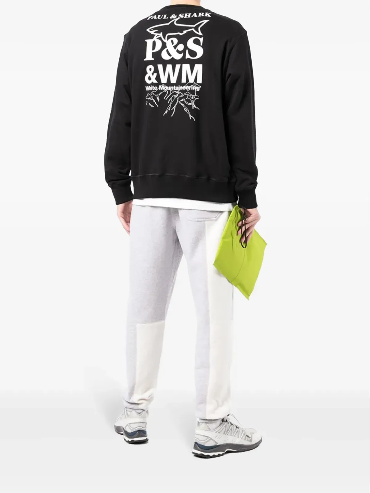 White Mountaineering x Paul & Shark ロゴプリント スウェットシャツ - ブラック - 画像2