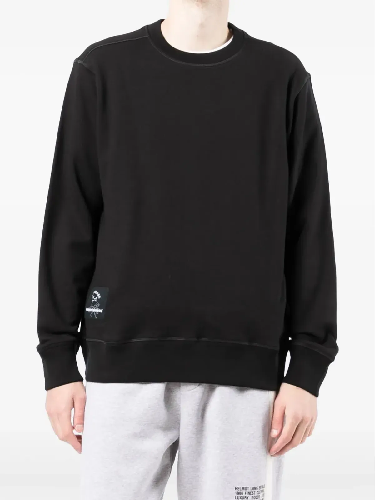 White Mountaineering x Paul & Shark ロゴプリント スウェットシャツ - ブラック - 画像3