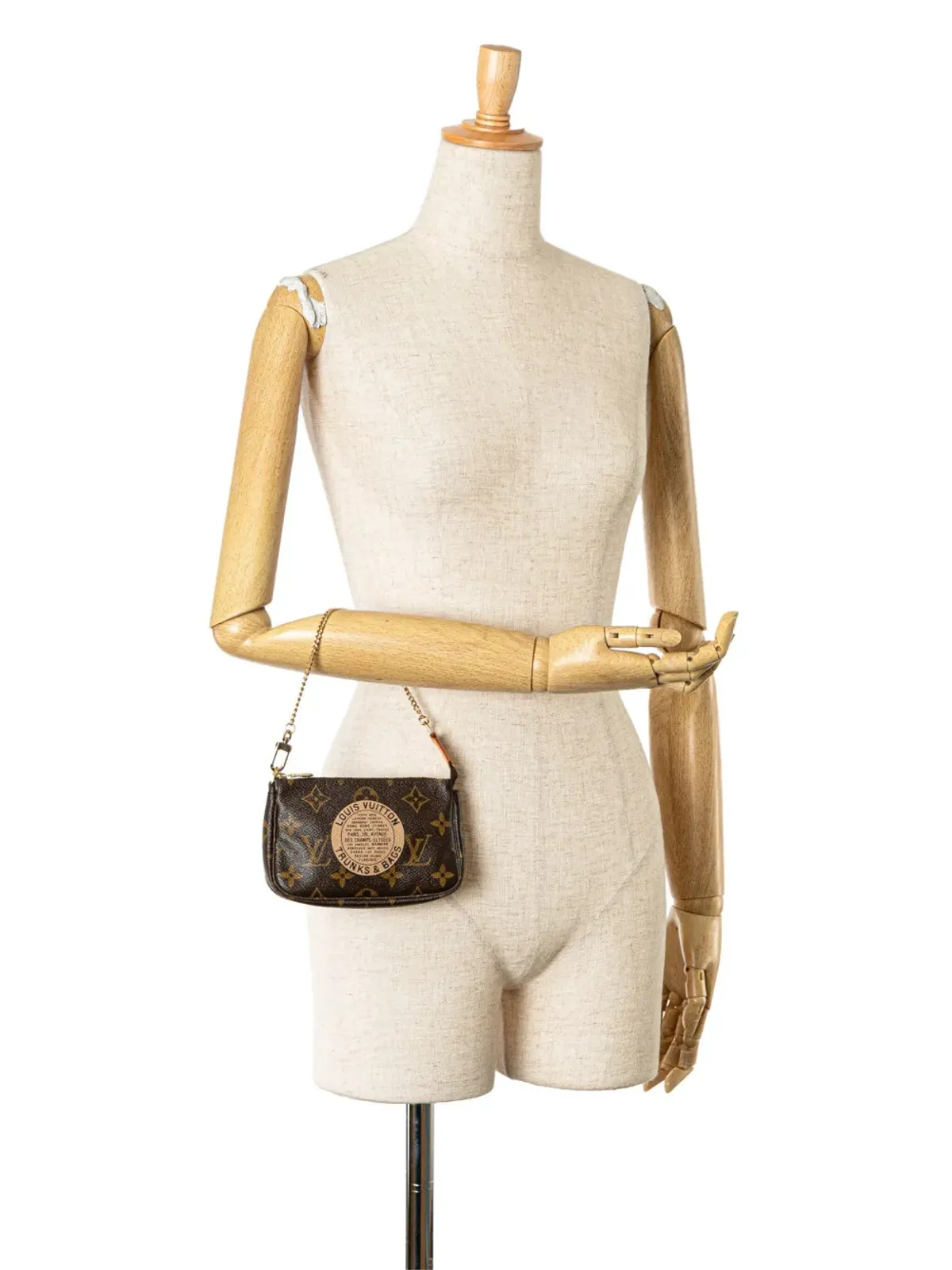 Louis Vuitton ビンテージ 2007年 モノグラム トランクスとバッグ ミニ ポシェット・アクセソワール ハンドバッグ ブラウン - 画像3