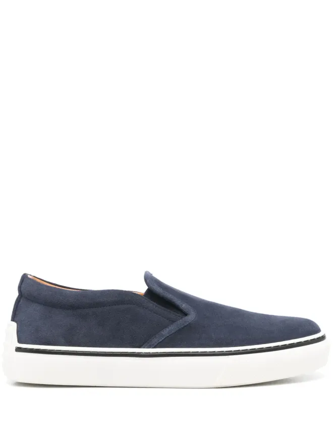 Tod's Tod's スエード スリップオン スニーカー - ブルーの商品画像