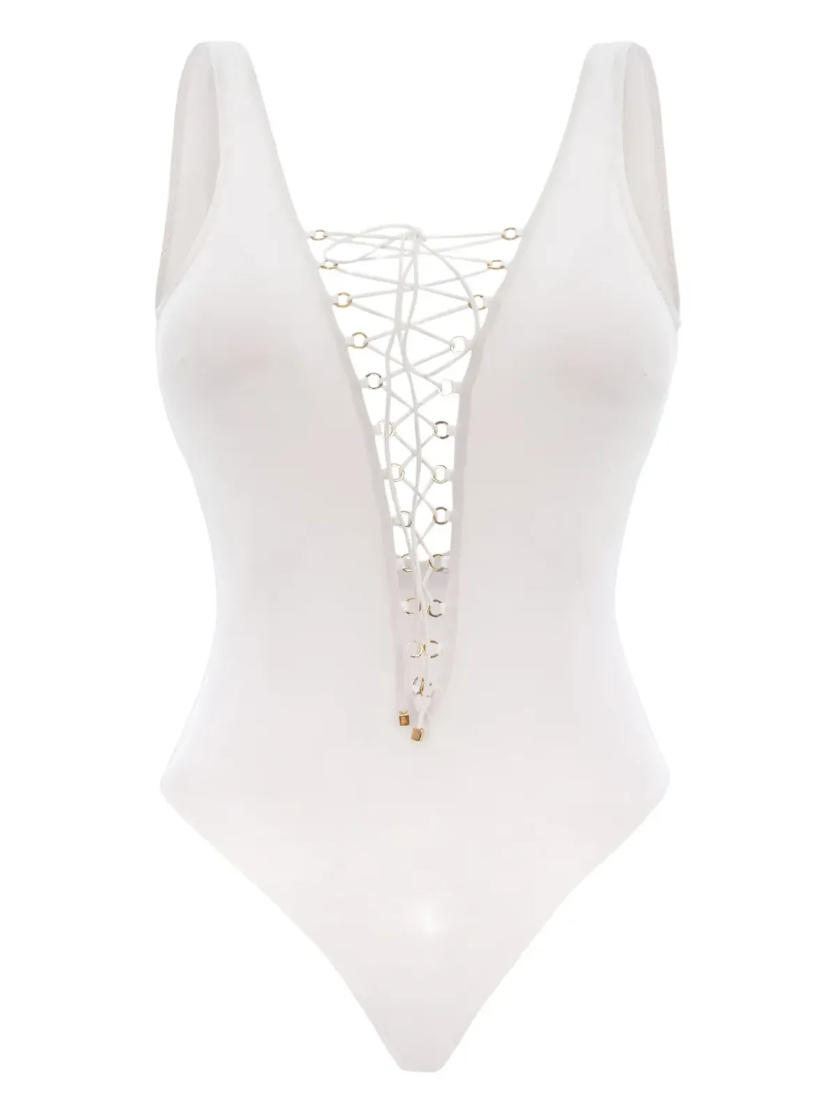 Noire Swimwear レースアップワンピース水着 - 画像1