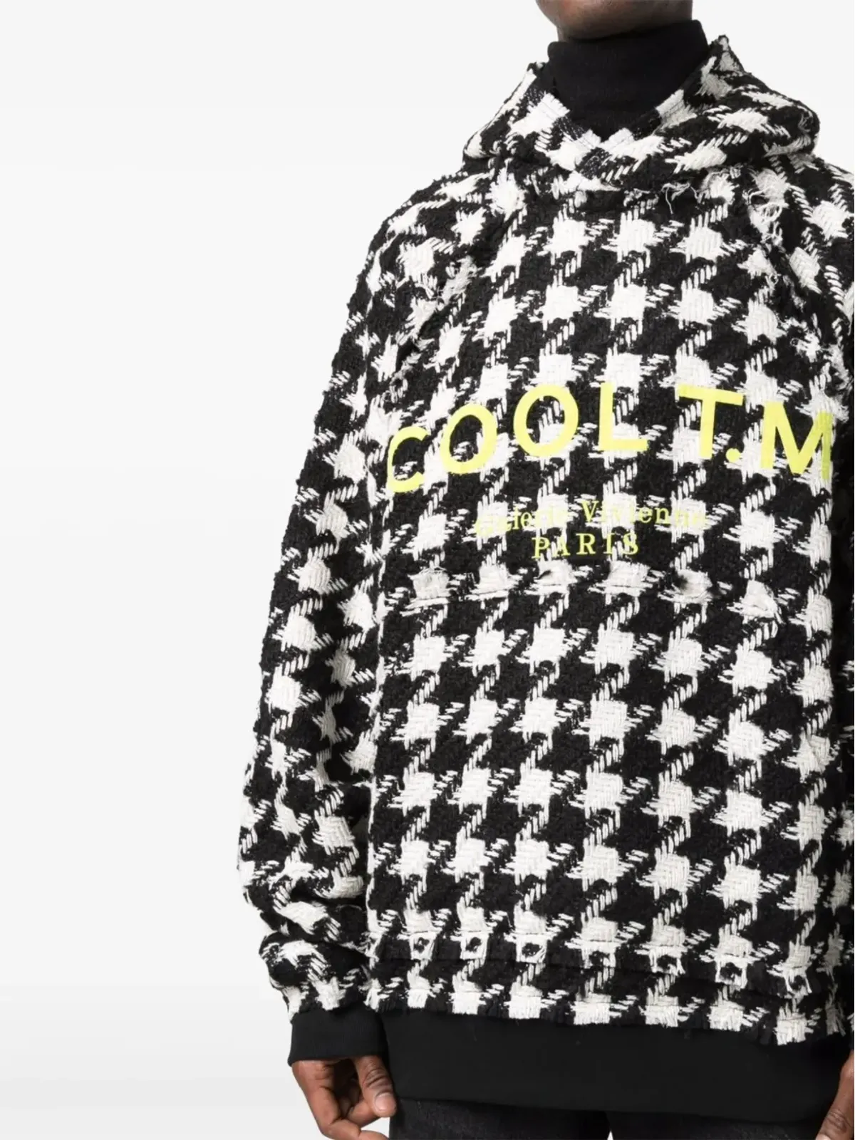 COOL T.M ハウンドトゥース柄フーディ - 画像5