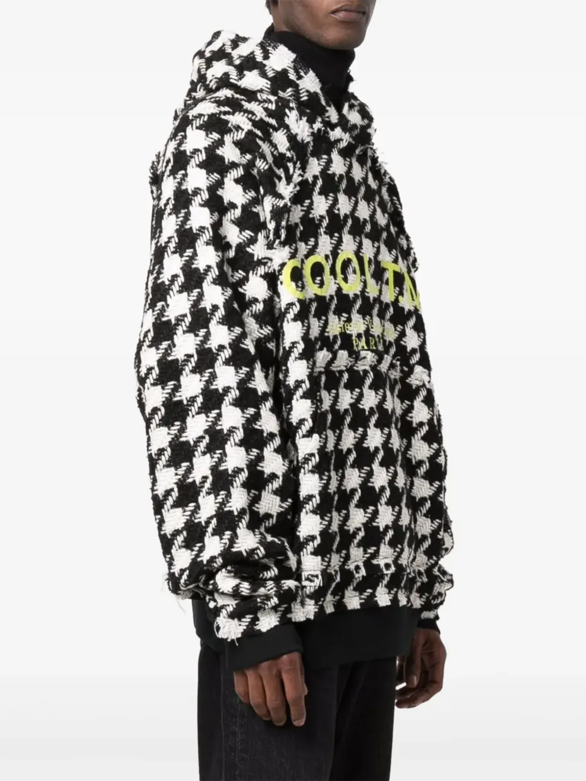 COOL T.M ハウンドトゥース柄フーディ - 画像3