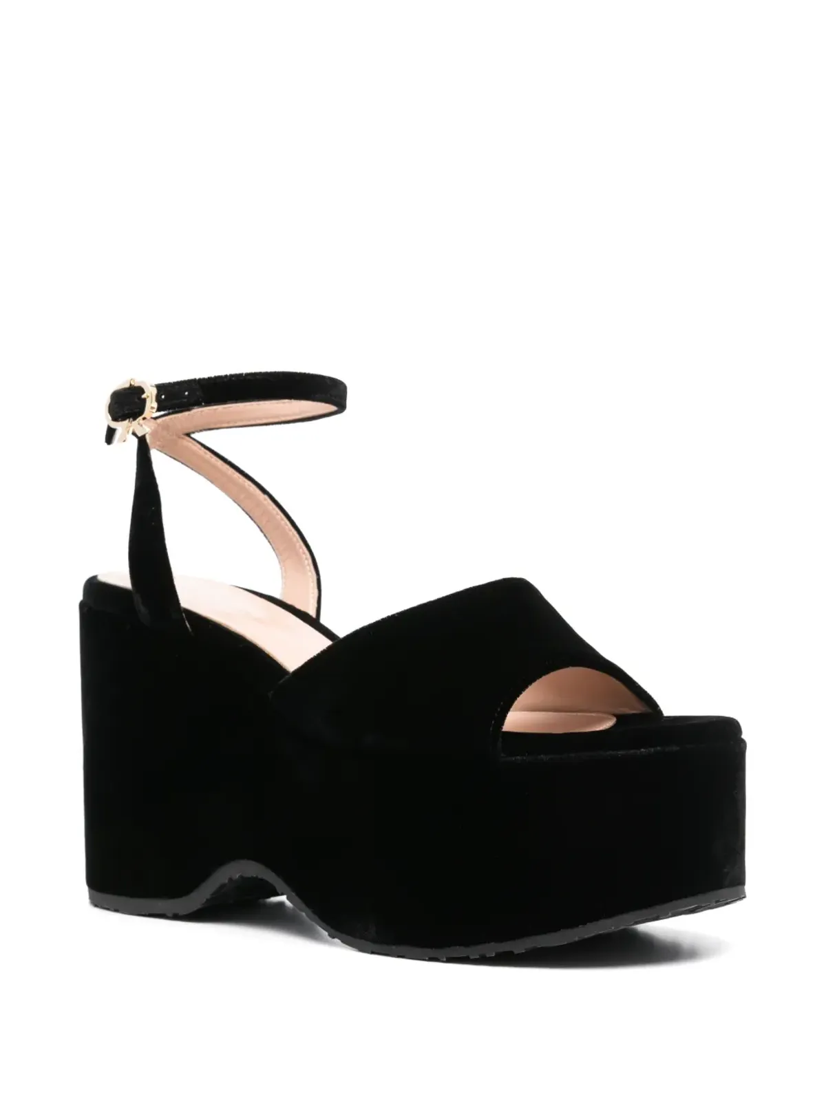 Gianvito Rossi サンダル 105mm ベルベット ブラック - 画像2