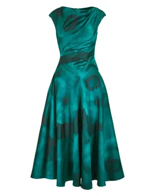 Talbot Runhof ジャカード織りドレープドレス - サムネイル1