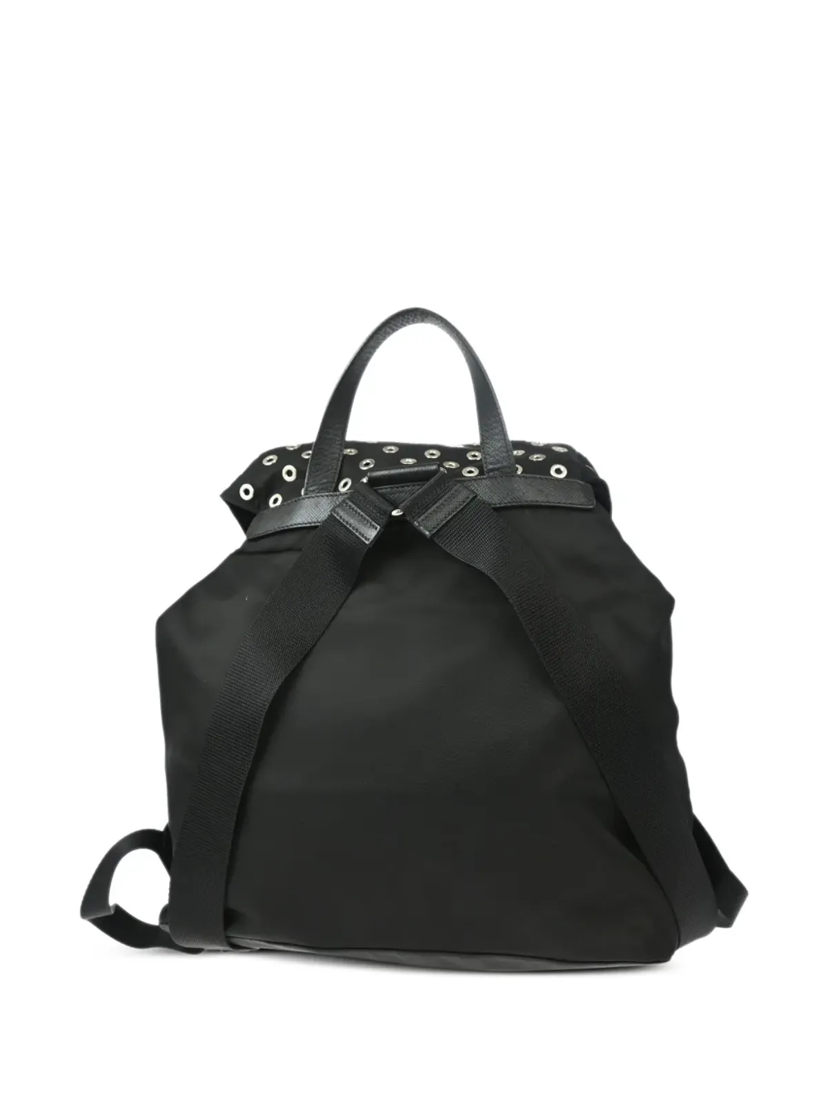 Prada ビンテージ 2010年代 トライアングルロゴ バックパック - ブラック - 画像2