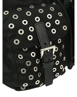 Prada ビンテージ 2010年代 トライアングルロゴ バックパック - ブラック - サムネイル4